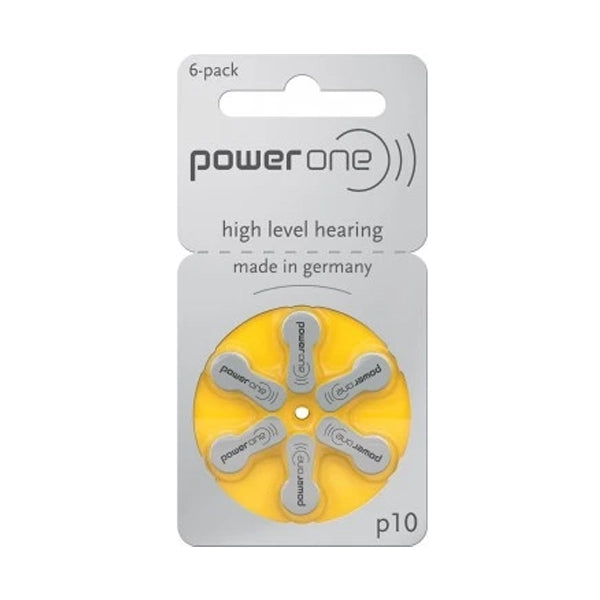 بطارية معينة لسماعات الأذن PowerOne P10 (عبوة من 6 قطع)