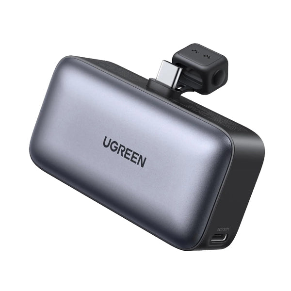 Ugreen 5000mAh Direct Plug Fast Power Bank 20W - Gray
