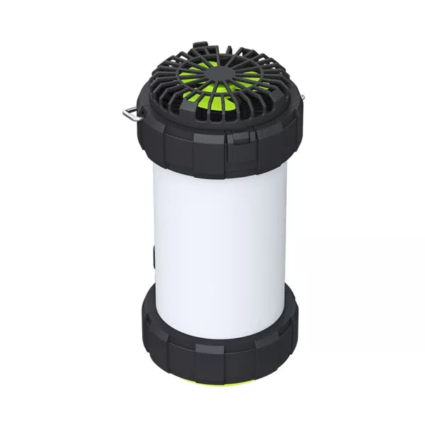 Goui Glow Outdoor Camping Light With Fan - Black