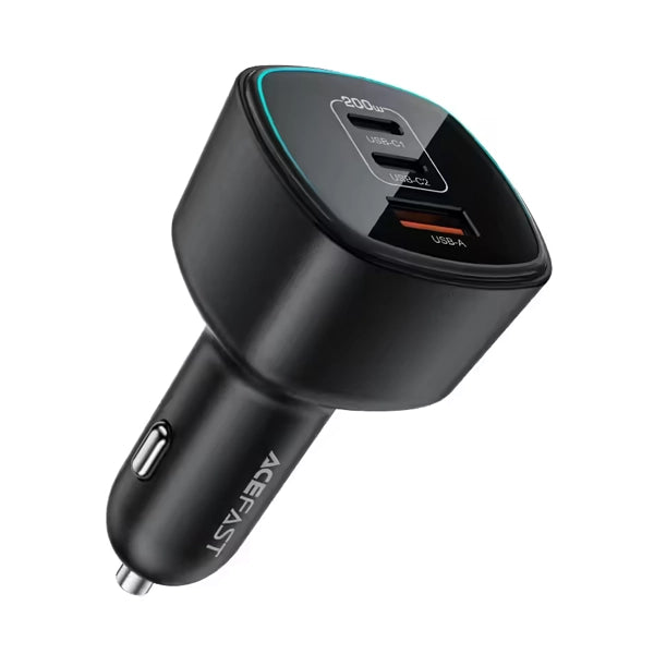 Acefast Fast Charge Car Charger B18 200W (2xUSB-C + 1xUSB-A)