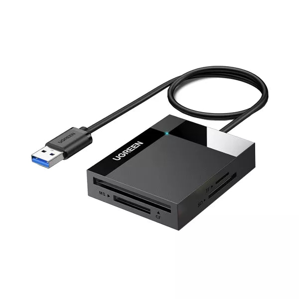 UGREEN SD Card Reader USB 3.0 Card Hub Adapter 5Gbps Read 4 Cards Simultaneously CF, CFI, TF, SDXC, SDHC, SD, MMC, Micro SDXC, Micro SD, Micro SDHC, MS, UHS-I