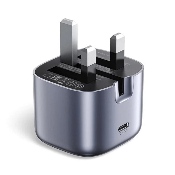 Ugreen GaN USB-C Fast Charger 20W Gray (UK Plug)