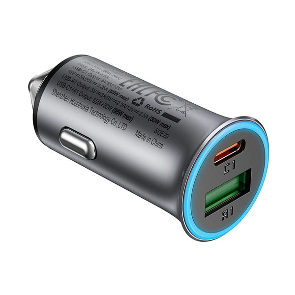 Acefast Fast Charge Car Charger B16 95W (1xUSB-C + 1xUSB-A)