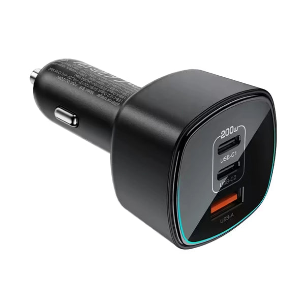 Acefast Fast Charge Car Charger B18 200W (2xUSB-C + 1xUSB-A)