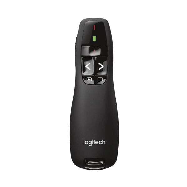 جهاز التحكم عن بعد اللاسلكي R400 من Logitech للعروض التقديمية بالليزر