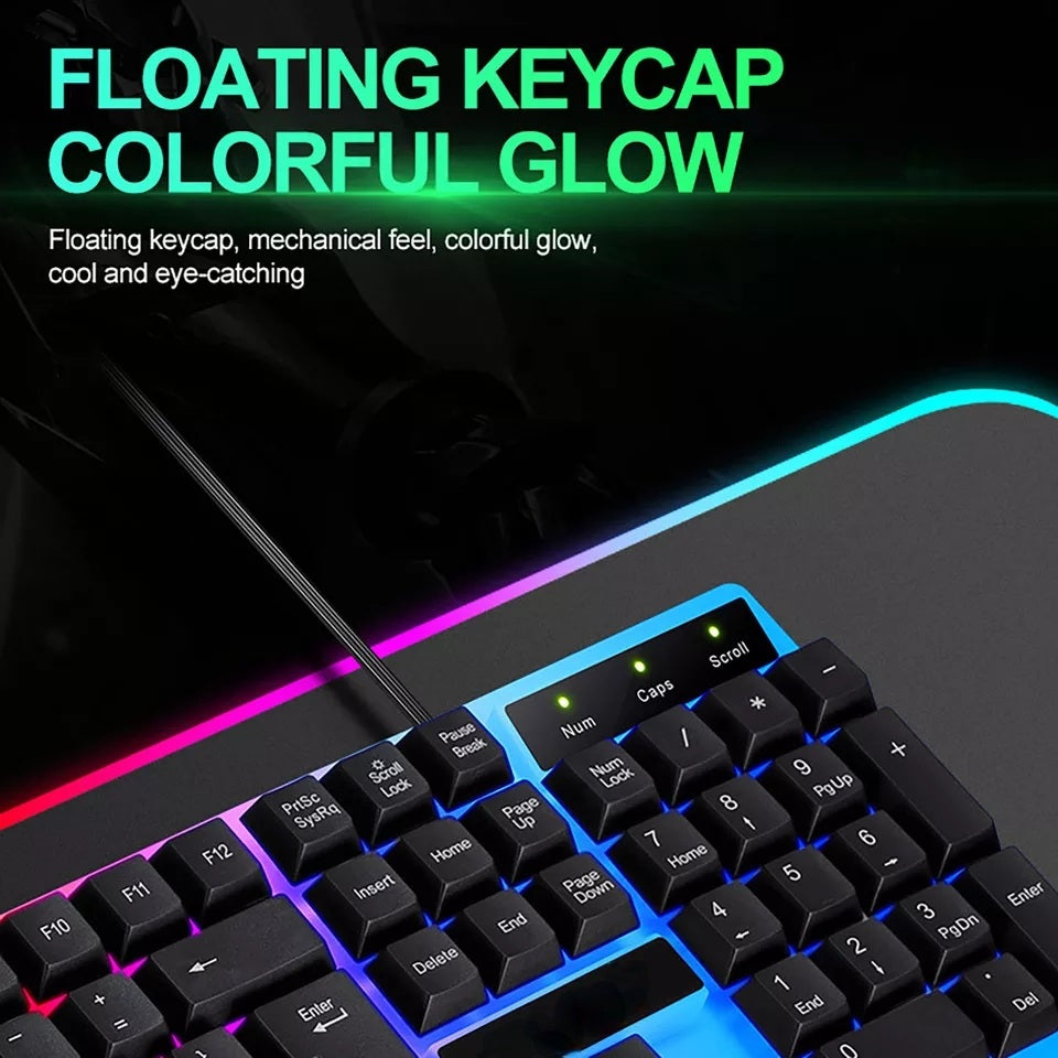FireCAM GK10 Multimedia Key Support Waterproof & Rainbow Back-lit Gaming Mechanical Keyboard