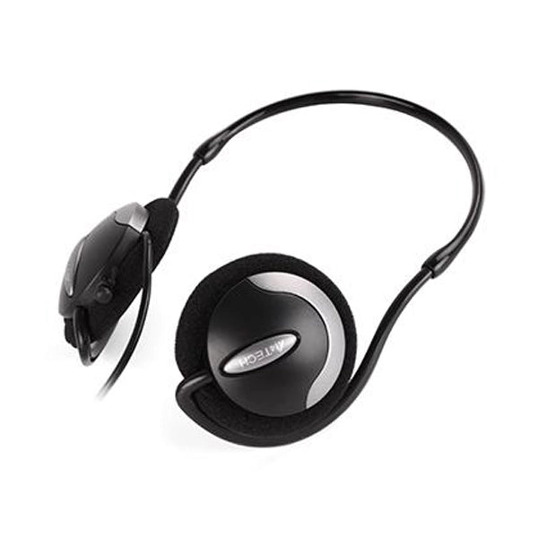 A4TECH HS-24 (Back Neck) Comfortfit Stereo Headphone Mic in Line - Black