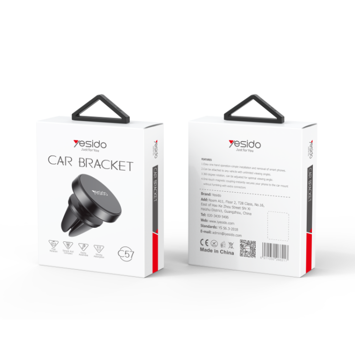 YESIDO C57 Car Magnetic Magnet Mobile Phone Holder Bracket Clip