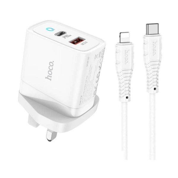 شاحن سريع HOCO DC34 PD20W+QC3.0 ثنائي المنفذ