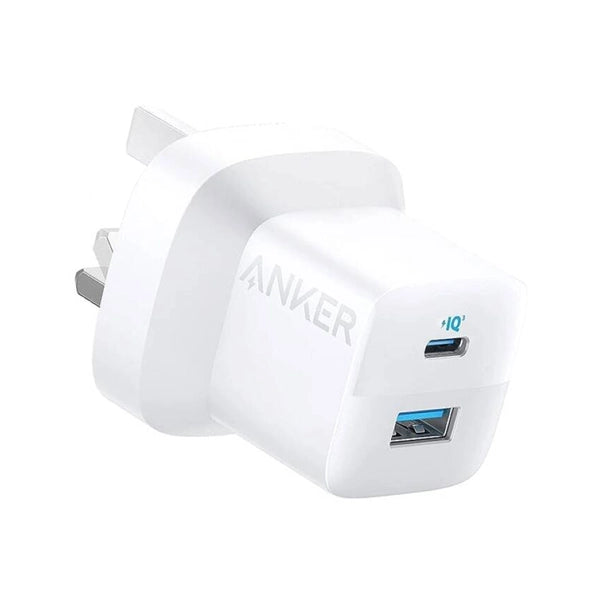 Anker 323 Mobile Charger 33W PD Anker 310 USB-C to Lightning Cable (3ft) Included B2331K21 - White