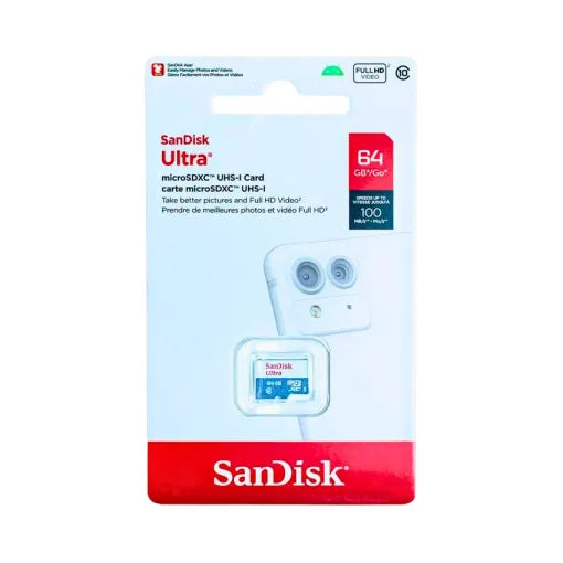 Sandisk Ultra Class 10 microSD Card 64GB