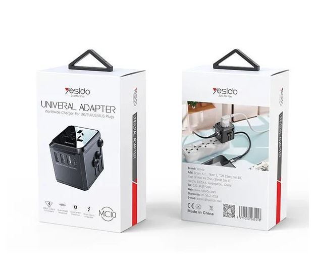 YESIDO MC10 universal travel adapter