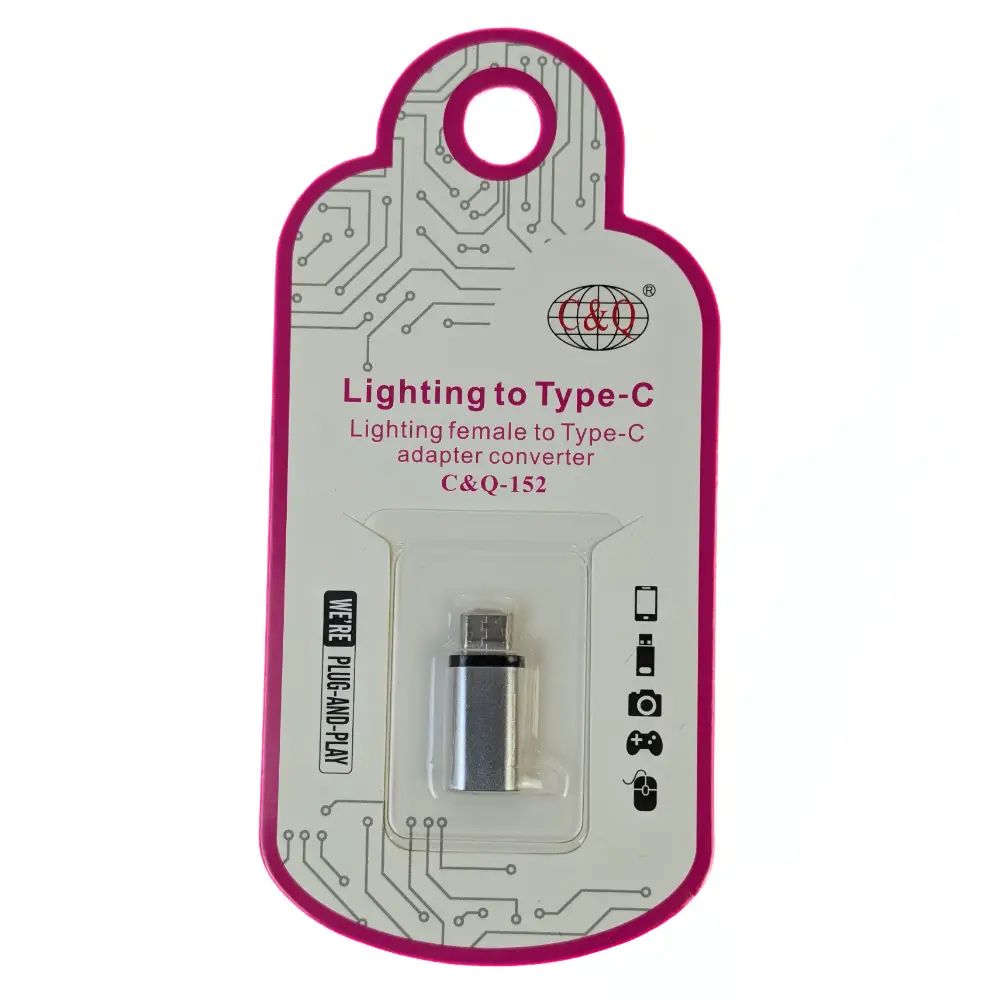 C&Q-111 Lightning female to Type-C adapter converter