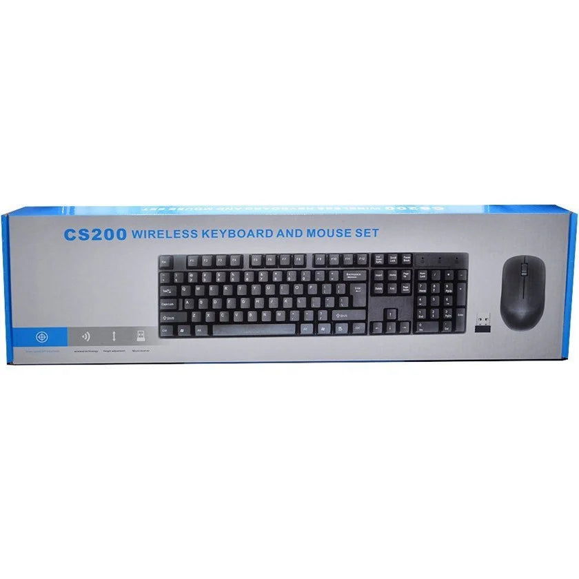 KEYBOARD CS200 WIRELESS KEY AND MOUSE SET