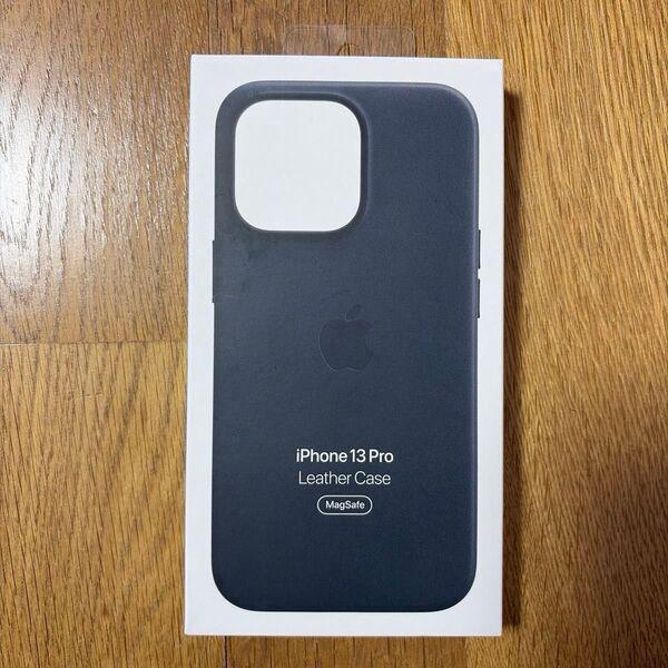 Apple iPhone 13 Pro Max Leather Case with MagSafe, navy blue or midnight color variant