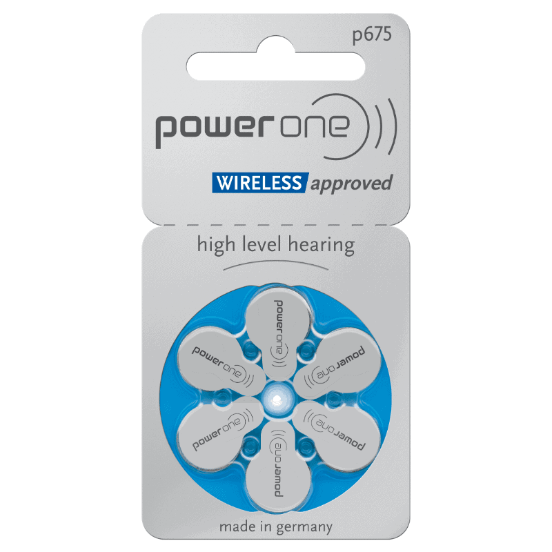 PowerOne 675 Hearing Aid Batteries P675