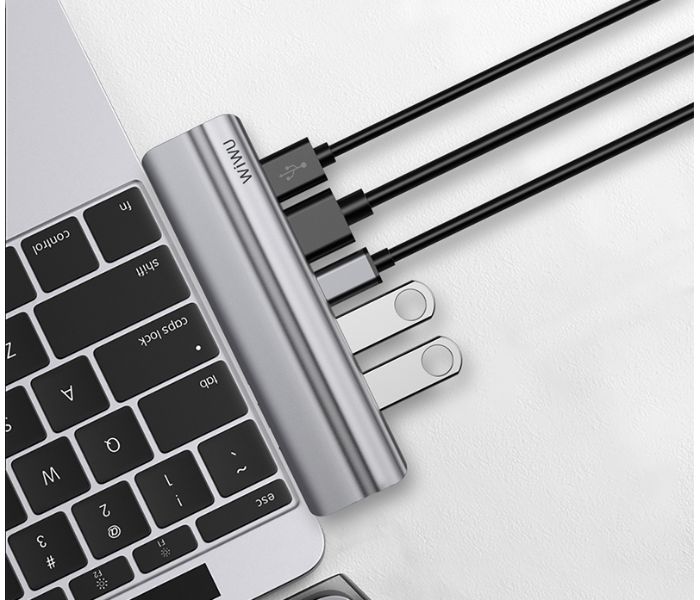 Wiwu T9G 8 In 1 USB-C Hub Alluminum Alloy Case