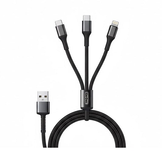 Go-Des 3 in 1 Quick multi-functional charging cable