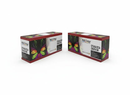 MULTI COLOUR black toner cartridge, equivalent to the HP 203A (CF540A) and Canon CRG054 BK model