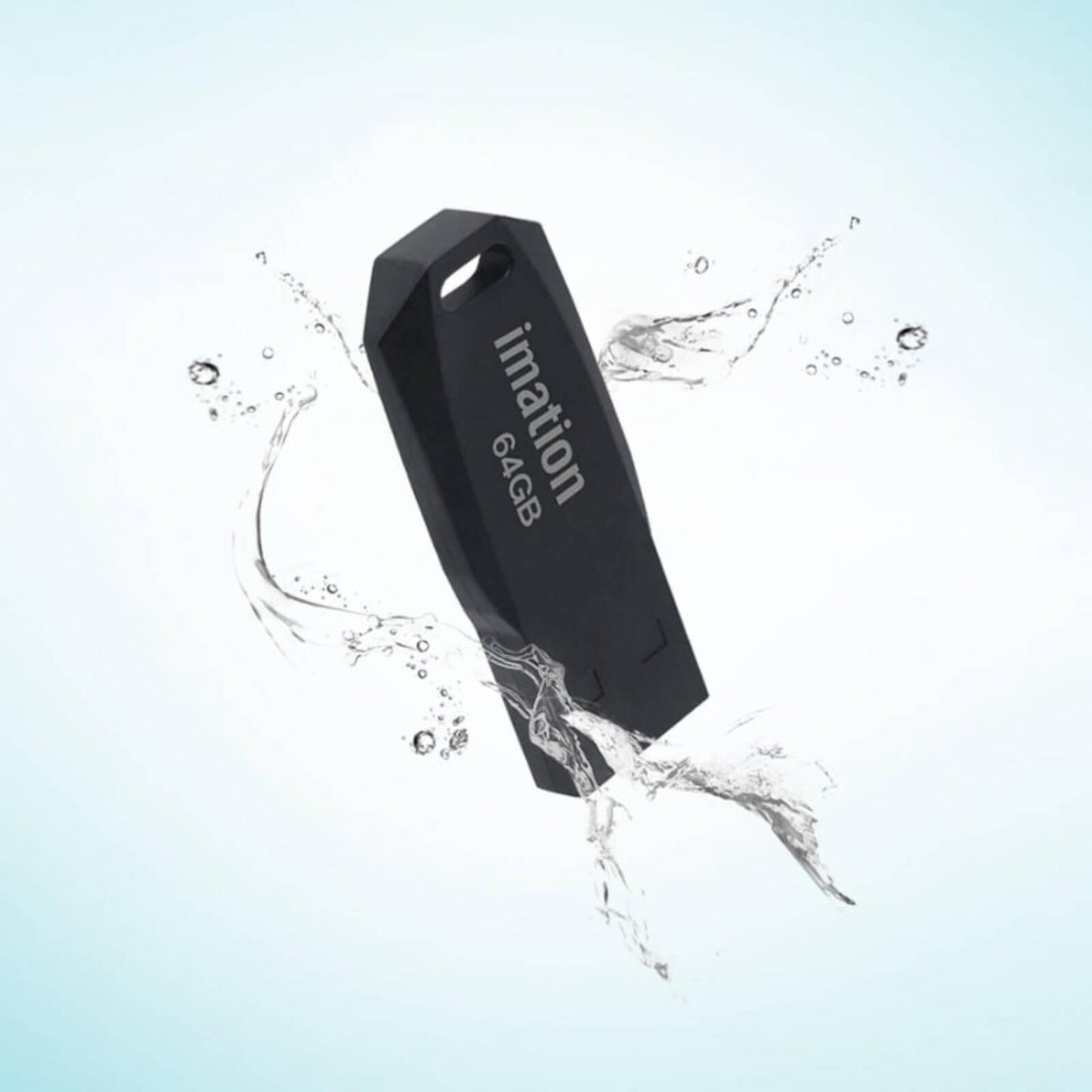 IMATION Flash Drive V1 8GB, High-Speed Portable Memory Stick with Plug & Play Functionality, Compact Design, Compatible with Windows, macOS, Linux, Smart TVs, and Car Audio Systems, Black | IC-IM8GB