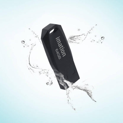 IMATION Flash Drive V1 8GB, High-Speed Portable Memory Stick with Plug & Play Functionality, Compact Design, Compatible with Windows, macOS, Linux, Smart TVs, and Car Audio Systems, Black | IC-IM8GB