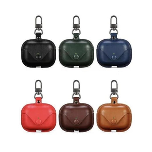 Leather Design Protective Case For Earbuds