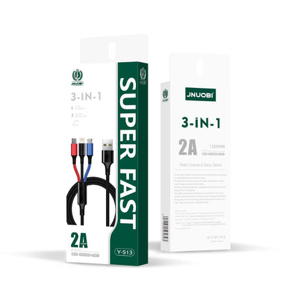 JNUOBI Y-S13 3-in-1 USB charging cable