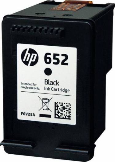 HP 652 Black Original Ink Advantage Cartridge, F6V25AE