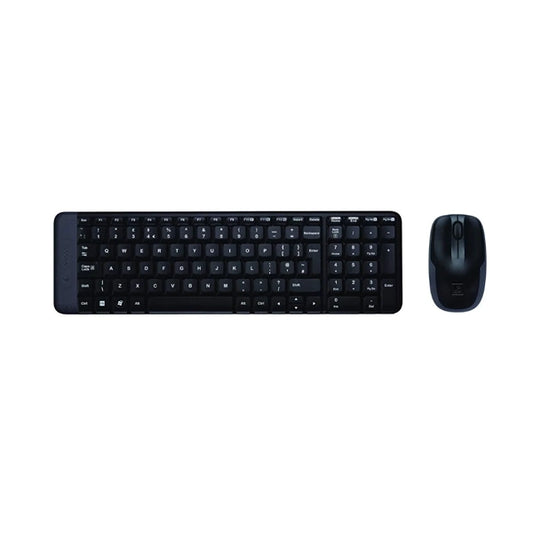 Logitech MK220 Wireless Keyboard & Mouse - English, Black
