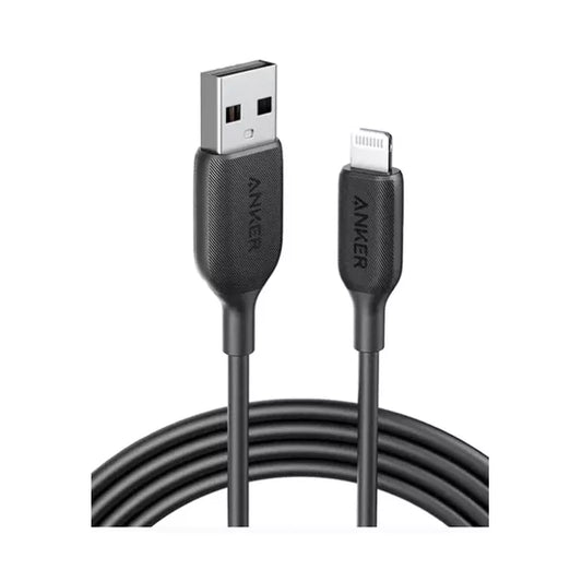 Anker Powerline III USB-A to Lightning 6ft/1.8m 480Mbps 25000 Bend Lifespan Cable A8813H11 - Black
