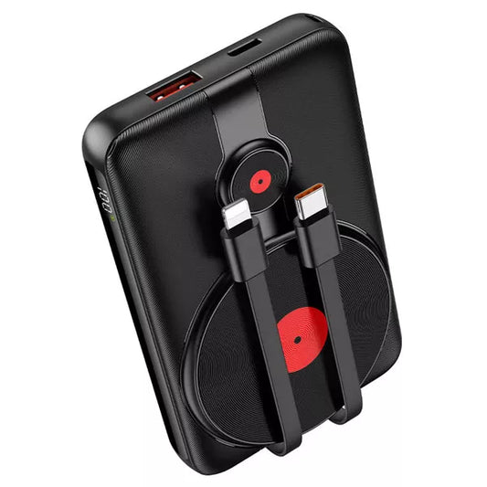 Hoco Power bank J92 Path wireless charging + built-in cables 10000mAh