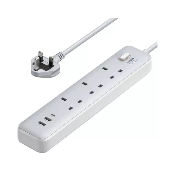Ugreen 30W 3 AC Power Strip With Master Switch (2A1C)