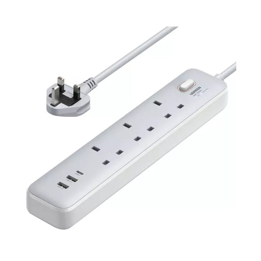 Ugreen 30W 3 AC Power Strip With Master Switch (2A1C)