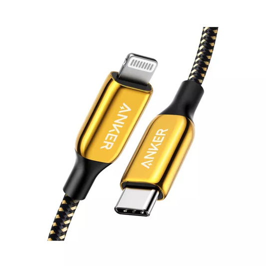Anker Powerline+ III USB-C to Lightning Connector 6ft/1.8m (A8843hb1) – Gold