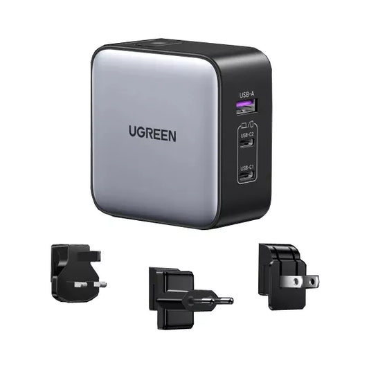 UGREEN 65W USB C Charger US/UK/EU Plug for Travel