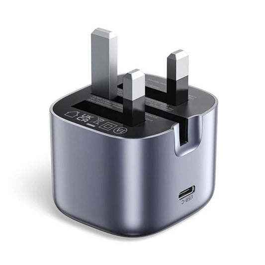 Ugreen GaN USB-C Fast Charger 20W Gray (UK Plug)