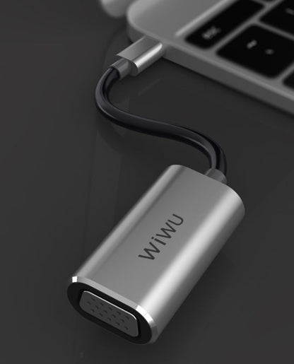 WiWU Alpha Type-C to VGA Converter - Gray