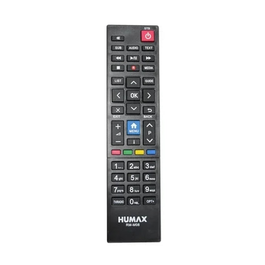 RM-M08 Remote Control for Humax Set Top Box & Satellite Receiver Remote Black