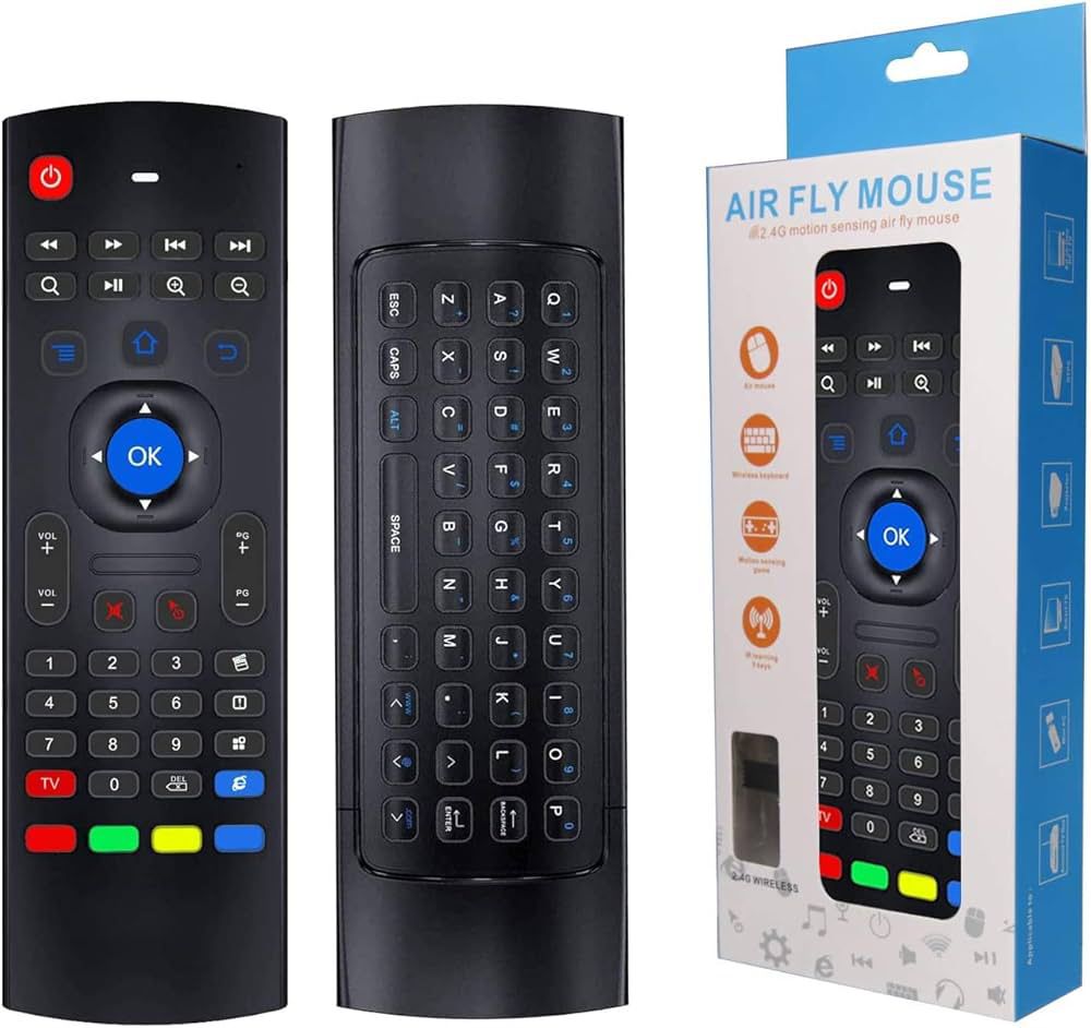 AIR MOUSE Wireless air fly mouse with a remote control and keyboard functionality