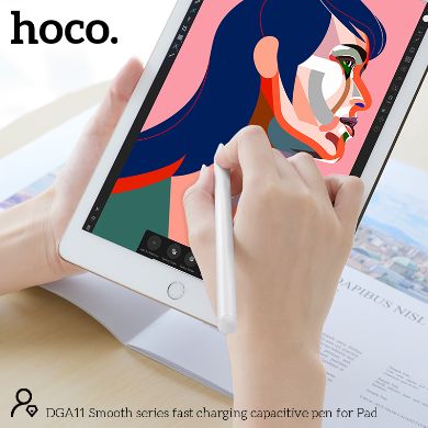 HOCO DGA11 Smooth Series Fast Charging Capacitive Pen for iPad