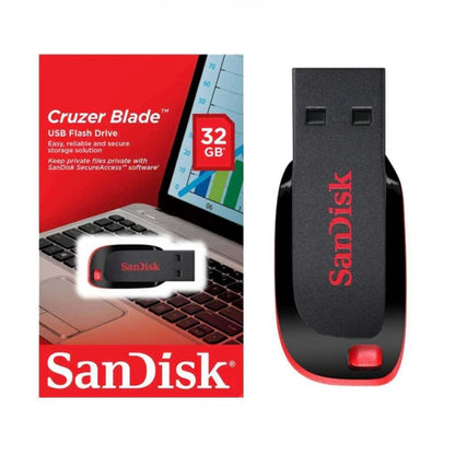 Sandisk Cruzer Blade 32GB- USB 2.0 FLASH DRIVE