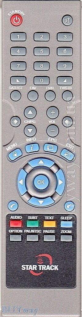 Star Track brand TVs and satellite receivers REMOTE