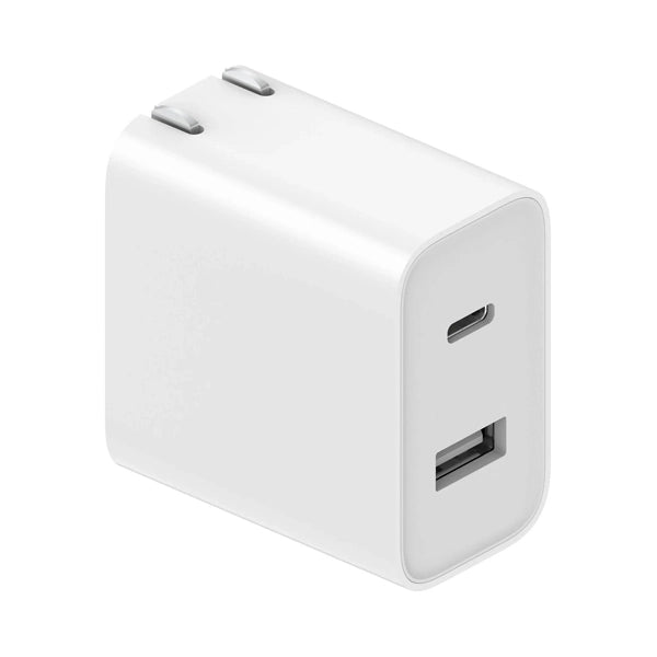 Xiaomi Mi 33W Wall Charger(Duo)  Compact and portable  Type-A And Type-C  BHR4995GL - White