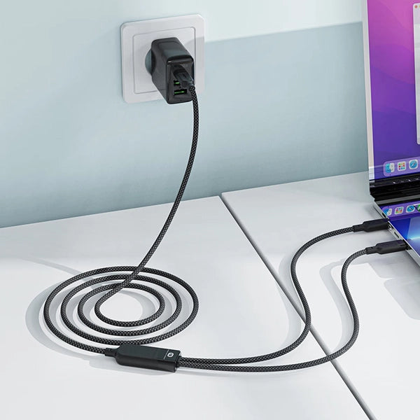 Acefast Charging Data Cable C5-11 USB-C to 2xUSB-C 100W