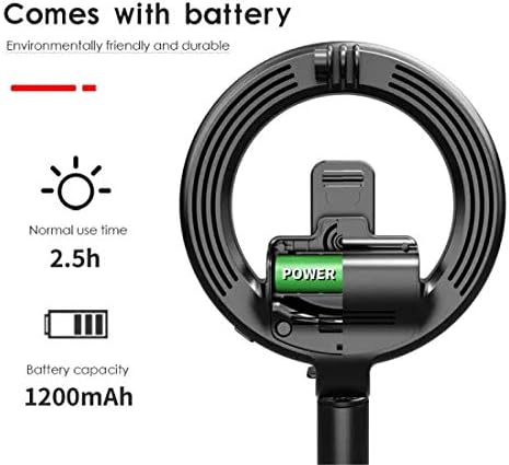 L07 Selfie Stick With Ring Light Tripod Lamp Photo Lighting For Live Streaming Selfie Video for IOS Android Phone