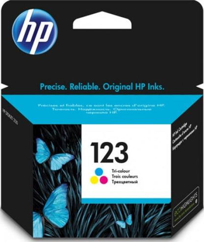 HP 123 Tri-Color Original Ink Cartridge | F6V16AE