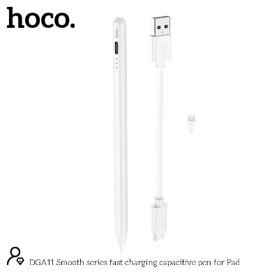 HOCO DGA11 Smooth Series Fast Charging Capacitive Pen for iPad