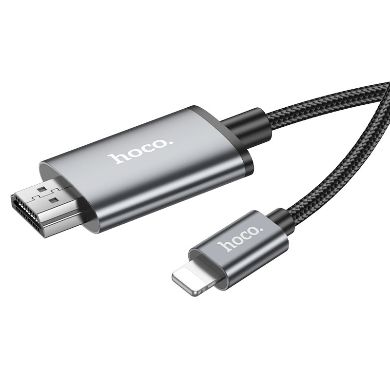 HOCO. LIGHTNING TO HDMI CABLE (L=2M) - GRAY