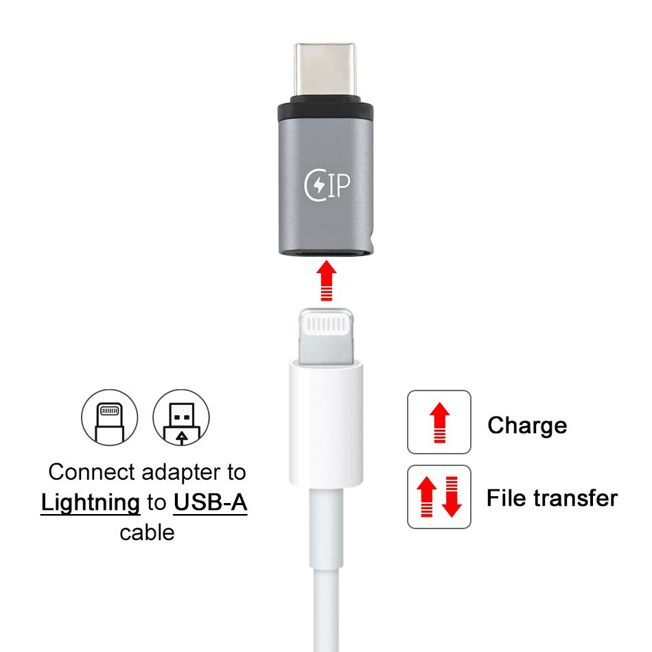 C&Q-111 Lightning female to Type-C adapter converter
