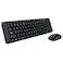 Logitech MK220 Wireless Keyboard & Mouse - English, Black